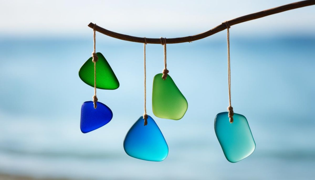 How To Make A Sea Glass Mobile With Fishing Line